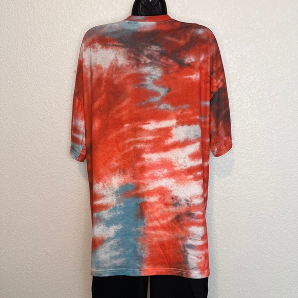 Oversized Tie Dye Shein Graphic Tee "Soulmates Never Dil" - Picture 11 of 16